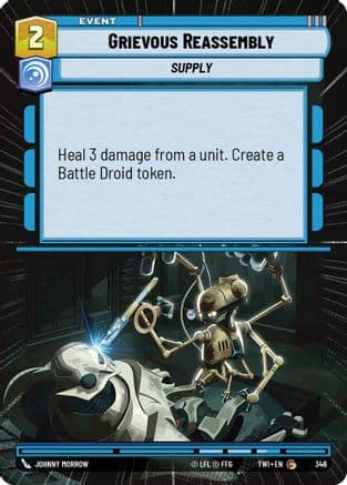 Grievous Reassembly (Hyperspace) — Twilight of the Republic Star Wars: Unlimited card by Johnny Neumann