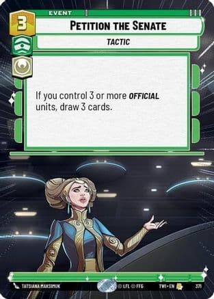 Petition the Senate (Hyperspace) — Twilight of the Republic