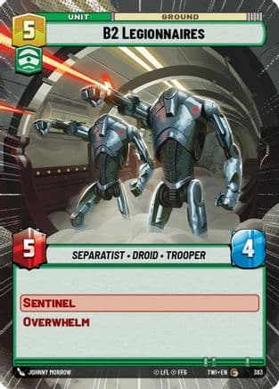 B2 Legionnaires (Hyperspace) — Twilight of the Republic Star Wars: Unlimited card by Johnny Campbell