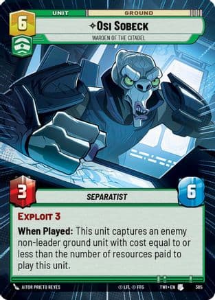 Osi Sobeck - Warden of the Citadel (Hyperspace) — Twilight of the Republic