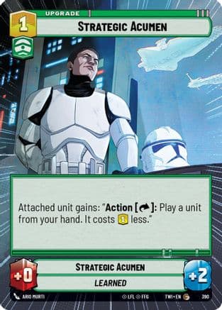 Strategic Acumen (Hyperspace) — Twilight of the Republic Star Wars: Unlimited card by Ario Murti