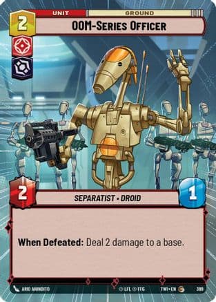 OOM-Series Officer (Hyperspace) — Twilight of the Republic Star Wars: Unlimited card by Ario Anindito