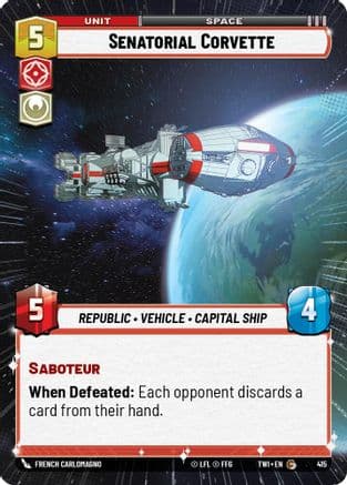 Senatorial Corvette (Hyperspace) — Twilight of the Republic