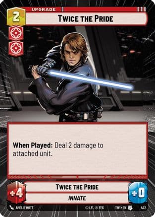 Twice the Pride (Hyperspace) — Twilight of the Republic Star Wars: Unlimited card by Amelie Hutt