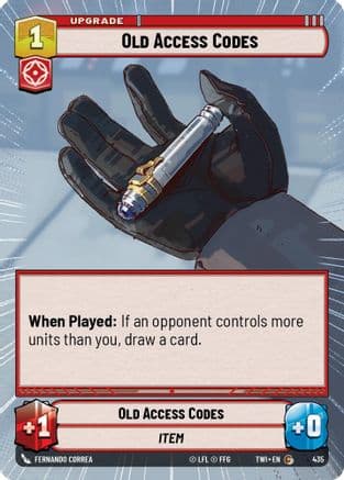 Old Access Codes (Hyperspace) — Twilight of the Republic