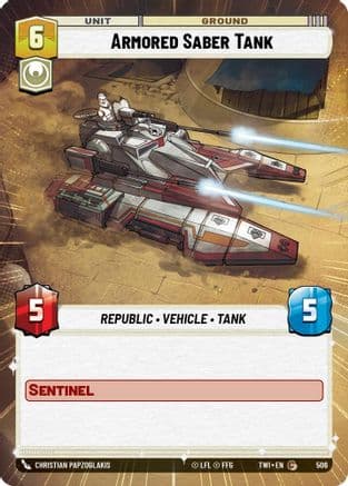 Armored Saber Tank (Hyperspace) — Twilight of the Republic