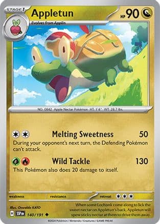 Appletun - 140/191 — SV08: Surging Sparks Pokémon TCG card by Oswaldo KATO