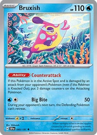 Bruxish - 049/191 — SV08: Surging Sparks Pokémon TCG card by Shibuzoh.