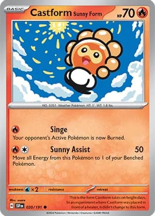 Castform Sunny Form - 020/191 — SV08: Surging Sparks
