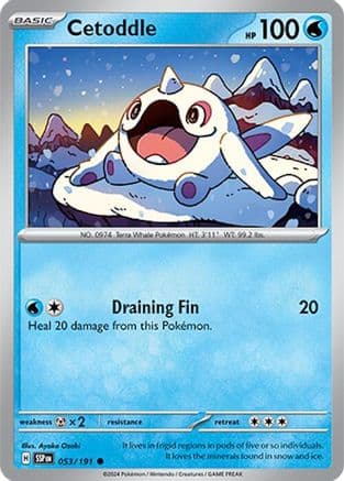 Cetoddle — SV08: Surging Sparks Pokémon TCG card by Sekio