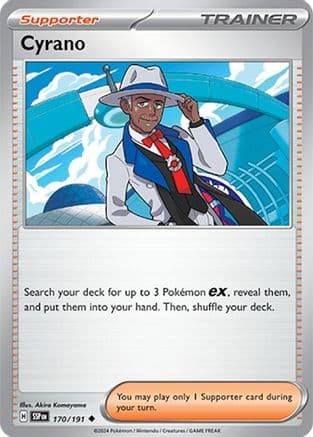 Cyrano - 170/191 — SV08: Surging Sparks Pokémon TCG card by Akira Komayama