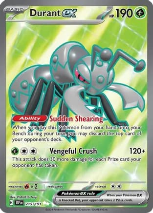 Durant ex - 215/191 — SV08: Surging Sparks