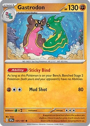 Gastrodon — SV08: Surging Sparks Pokémon TCG card by Hasuno
