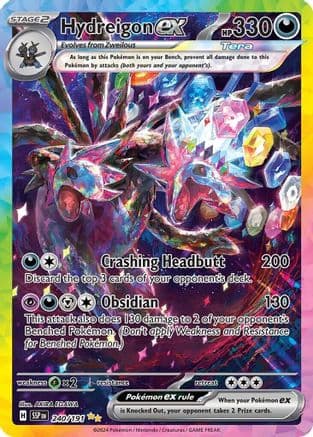 Hydreigon ex - 240/191 — Pokémon TCG card