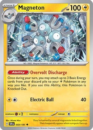 Magneton — SV08: Surging Sparks Pokémon TCG card by Yumi