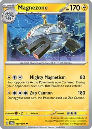 Magnezone — SV08: Surging Sparks Pokémon TCG card by Shin Nagasawa