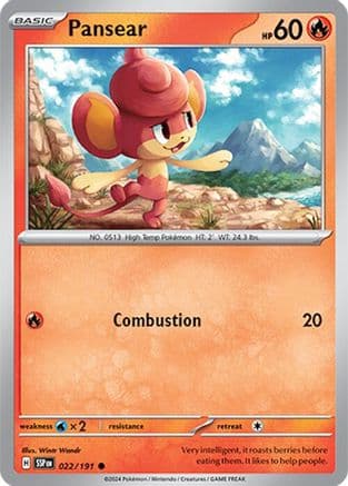 Pansear — SV08: Surging Sparks Pokémon TCG card by Miki Tanaka