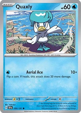 Quaxly — SV08: Surging Sparks Pokémon TCG card by Naoki Saito