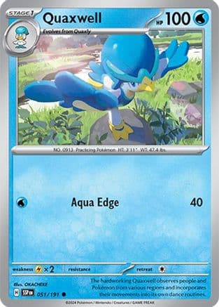 Quaxwell — SV08: Surging Sparks Pokémon TCG card by Souichirou Gunjima