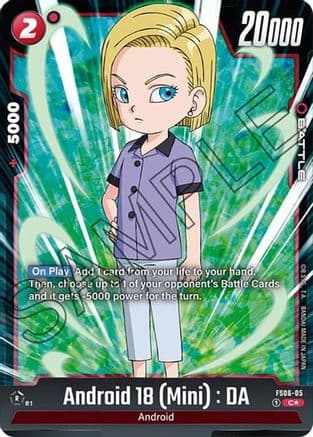 Android 18 (Mini) : DA (Bonus Pack Alternate Art) — Dragon Ball Super: Fusion World card