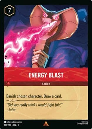 Energy Blast — Azurite Sea Disney Lorcana card by Marco Giorgianni