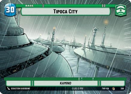 Tipoca City // Battle Droid (Hyperspace) — Twilight of the Republic Star Wars: Unlimited card by Sebastian Giacobino