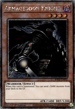Armageddon Knight (Platinum Secret Rare) — Quarter Century Bonanza