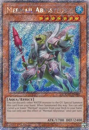 Mermail Abyssteus (Platinum Secret Rare) — Quarter Century Bonanza