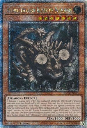 Redox, Dragon Ruler of Boulders (Quarter Century Secret Rare) — Quarter Century Bonanza