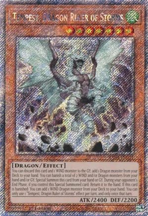 Tempest, Dragon Ruler of Storms (Platinum Secret Rare) — Quarter Century Bonanza