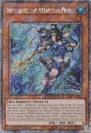 Neptabyss, the Atlantean Prince (Platinum Secret Rare) — Quarter Century Bonanza
