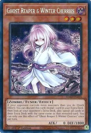 Ghost Reaper & Winter Cherries (Alternate Art) (Secret Rare) — Quarter Century Bonanza