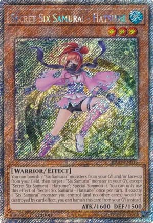 Secret Six Samurai - Hatsume (Platinum Secret Rare) — Quarter Century Bonanza
