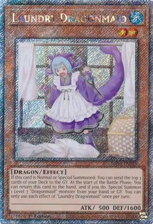 Laundry Dragonmaid (Platinum Secret Rare) — Quarter Century Bonanza