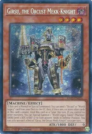 Girsu, the Orcust Mekk-Knight (Secret Rare) — Quarter Century Bonanza