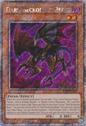 Dark Beckoning Beast (Platinum Secret Rare) — Quarter Century Bonanza