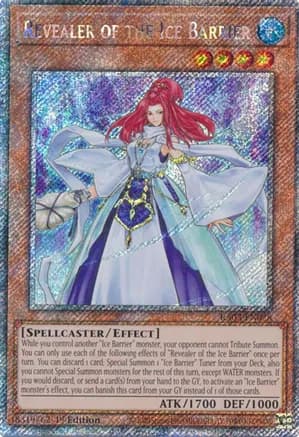 Revealer of the Ice Barrier (Platinum Secret Rare) — Quarter Century Bonanza