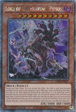 Lord of the Heavenly Prison (Platinum Secret Rare) — Quarter Century Bonanza