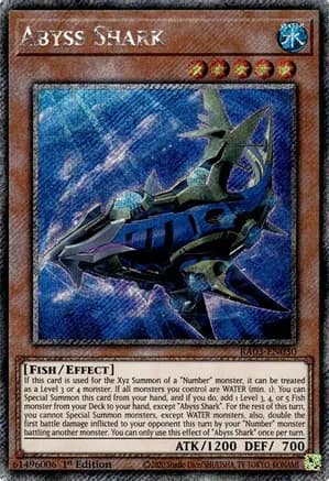 Abyss Shark (Platinum Secret Rare) — Quarter Century Bonanza