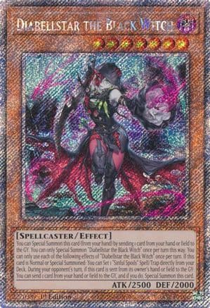 Diabellstar the Black Witch (Platinum Secret Rare) — Quarter Century Bonanza