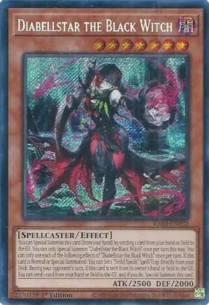 Diabellstar the Black Witch (Secret Rare) — Quarter Century Bonanza