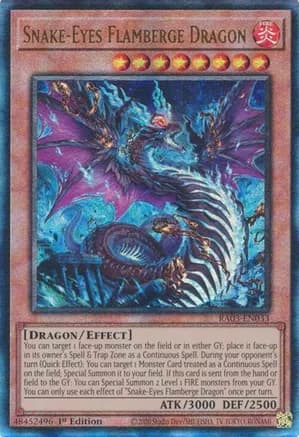 Snake-Eyes Flamberge Dragon (PUR) — Quarter Century Bonanza
