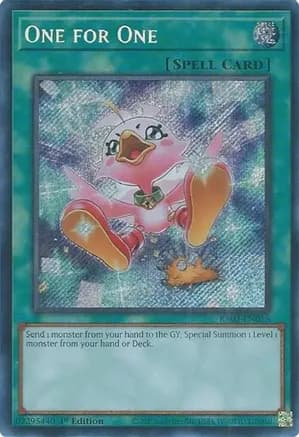 One for One (Alternate Art) (Secret Rare) — Quarter Century Bonanza