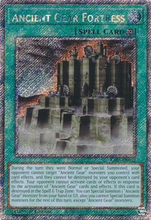 Ancient Gear Fortress (Platinum Secret Rare) — Quarter Century Bonanza