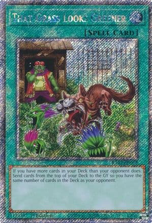 That Grass Looks Greener (Platinum Secret Rare) — Quarter Century Bonanza