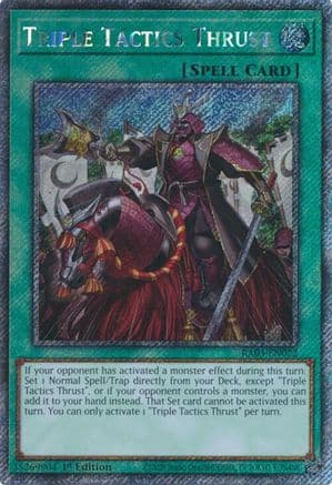 Triple Tactics Thrust (Platinum Secret Rare) — Quarter Century Bonanza