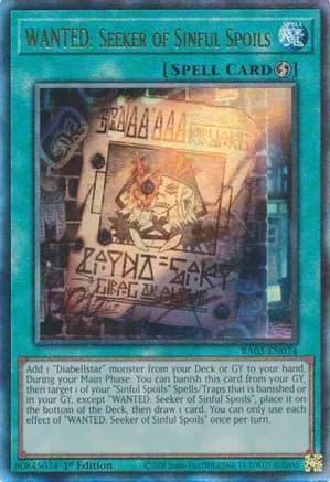 WANTED: Seeker of Sinful Spoils (PUR) — Quarter Century Bonanza