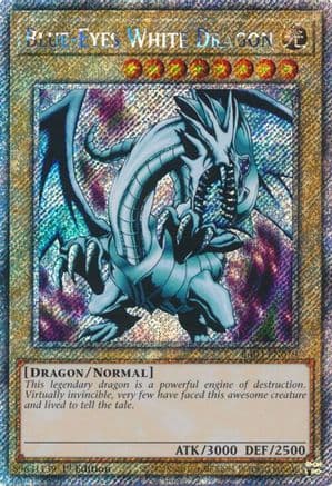 Blue-Eyes White Dragon (Platinum Secret Rare) — Quarter Century Bonanza
