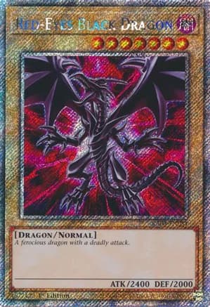 Red-Eyes Black Dragon (Platinum Secret Rare) — Quarter Century Bonanza