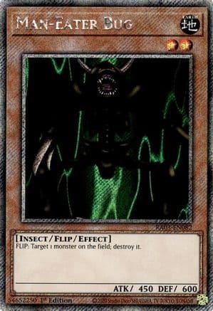 Man-Eater Bug (Platinum Secret Rare) — Quarter Century Bonanza